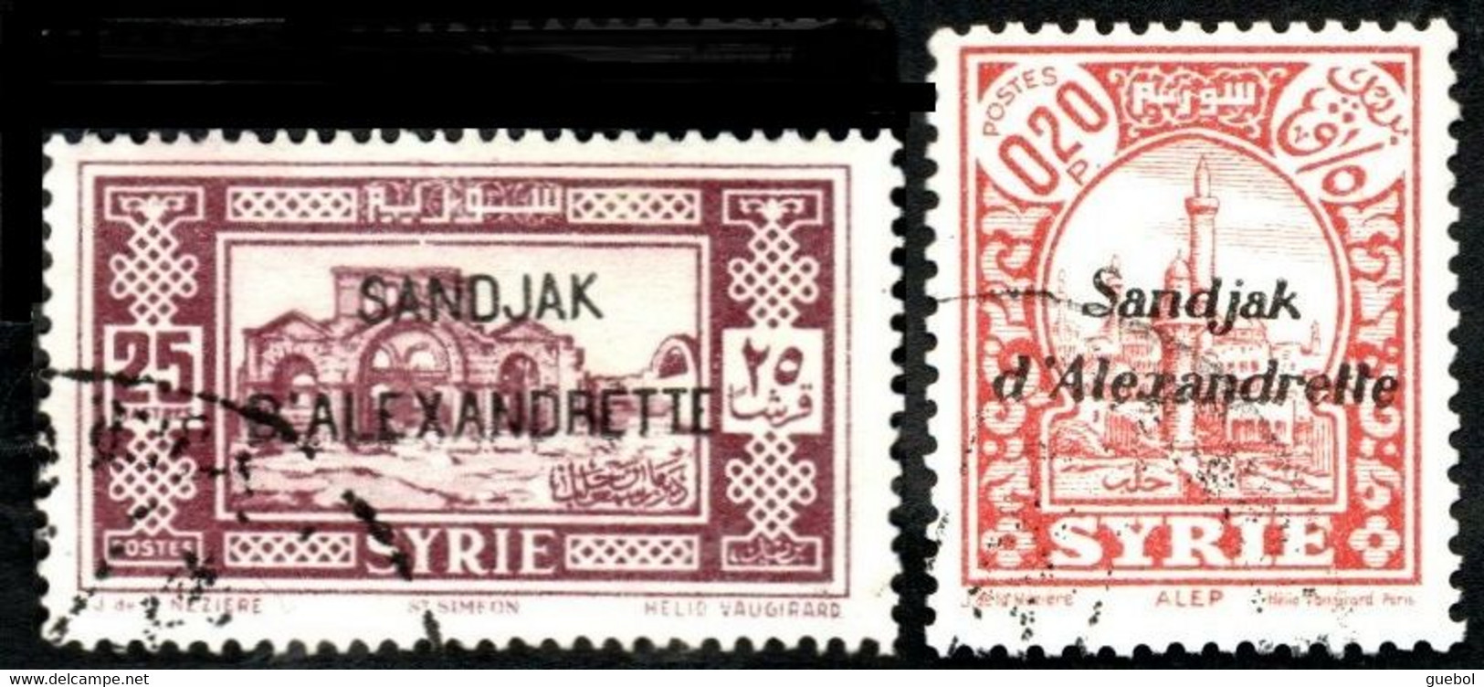 Alexandrette Obl. N° 11 Et 2 - Surchargés - Used Stamps