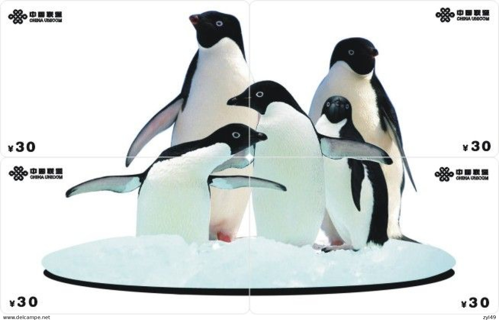 C11001 China Phone Cards Cartoon Penguin Puzzle 84pcs - BD