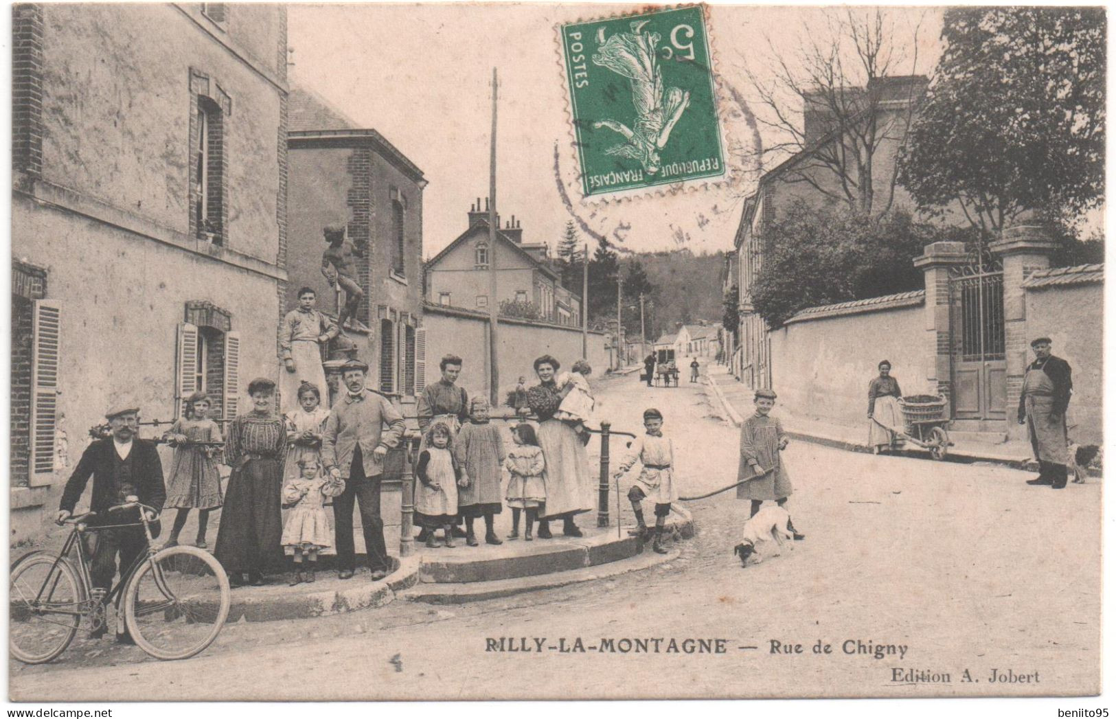 CPA De RILLY La MONTAGNE - Rue De Chigny. - Rilly-la-Montagne