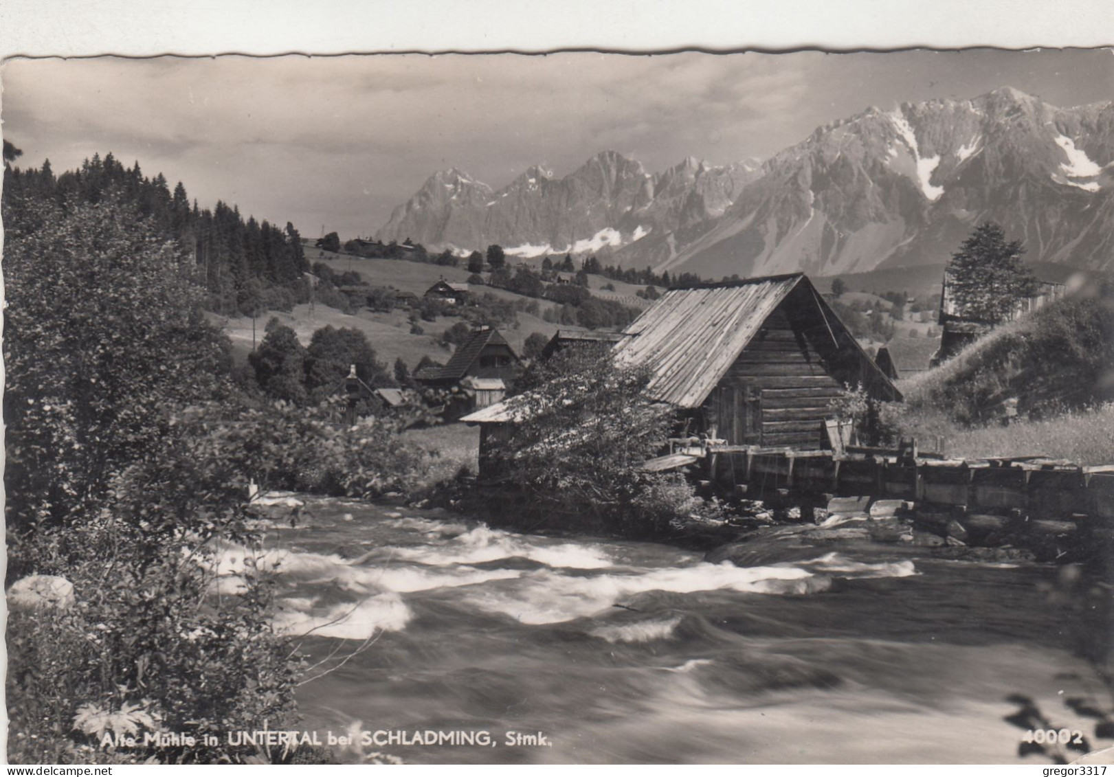 D6442) Alte MÜHLE In UNTERTAL Bei SCHLADMING - Alte S/W Foto AK - - Schladming