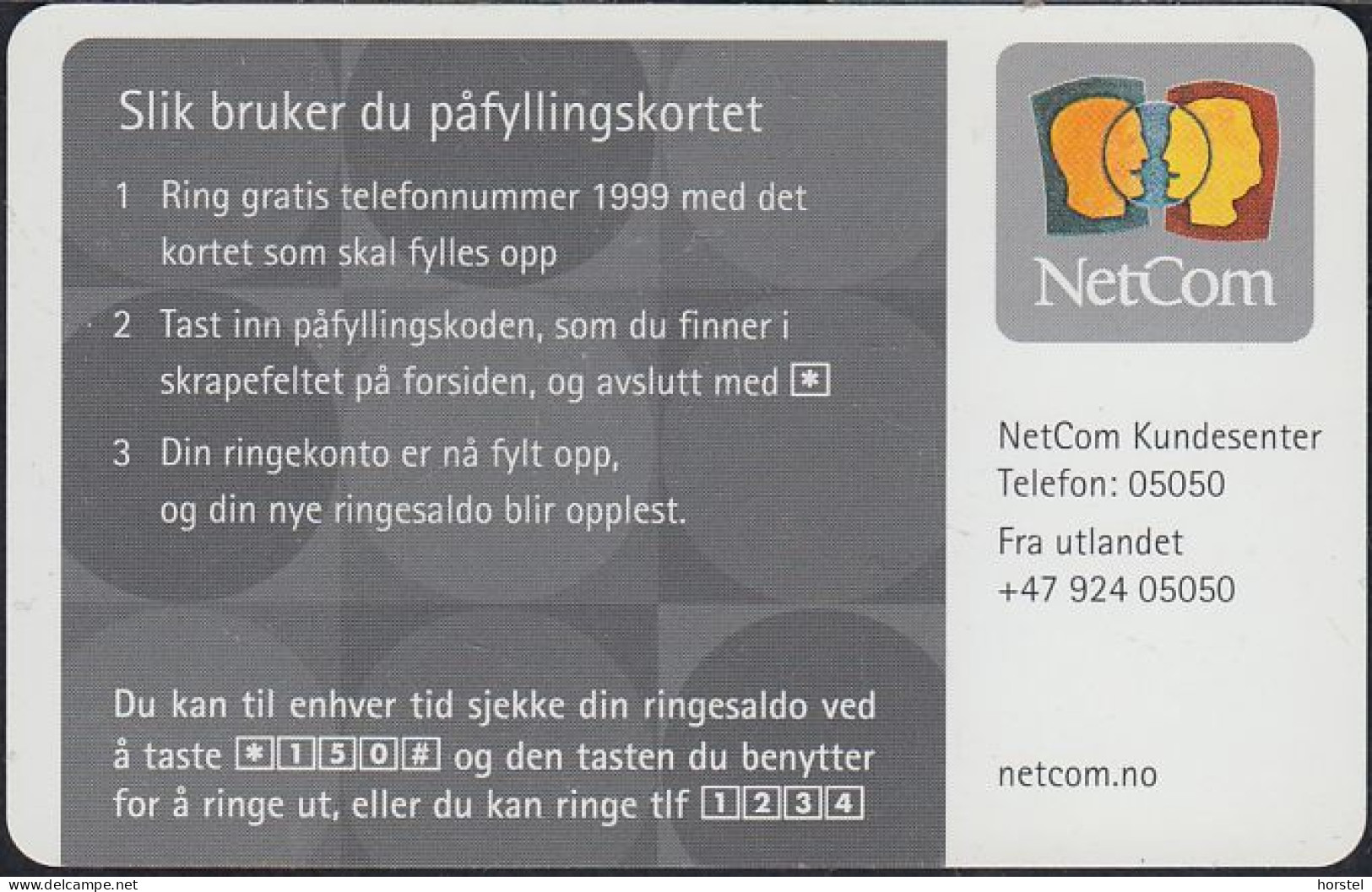 Norway - NetCom Couple Orange - 150 KR - Januar 2005 - Norwegen