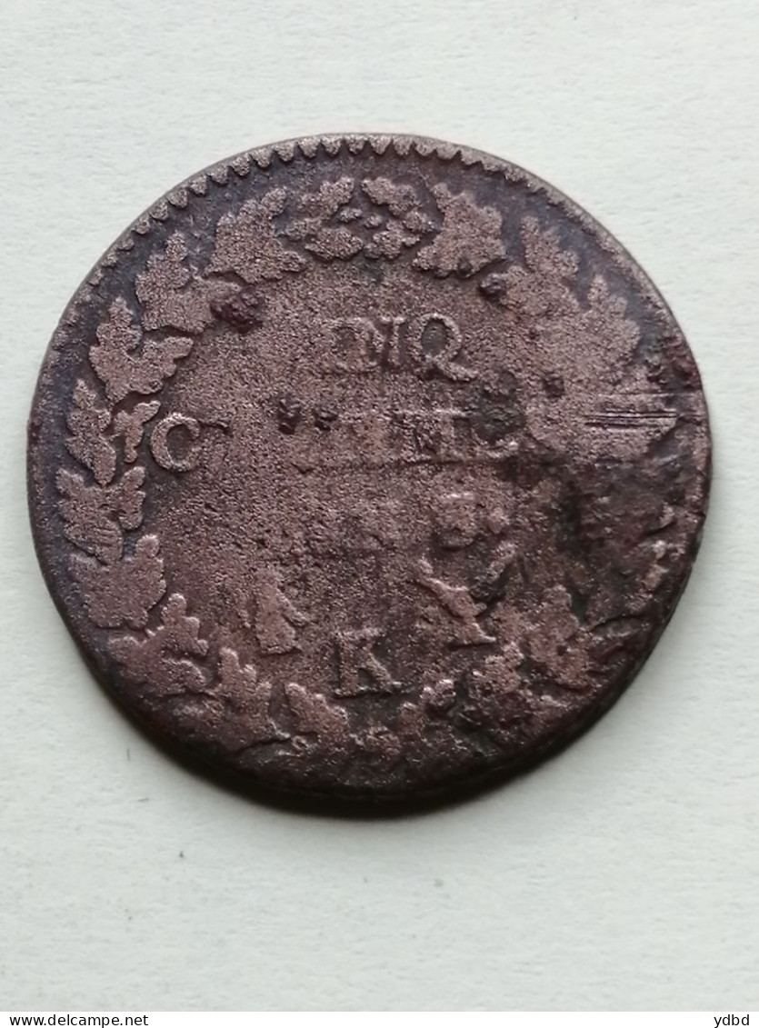 FRANCE = UNE PIECE DE MONNAIE  AN  8 K ? - 1795-1799 Direttorio