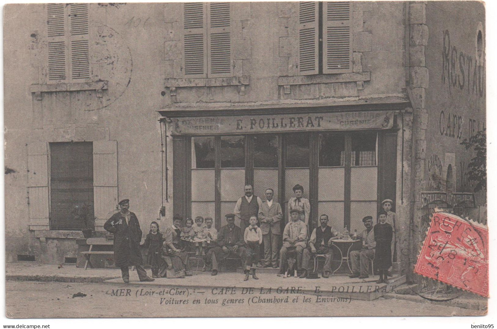 CPA De MER - CAFE De La GARE. - Mer