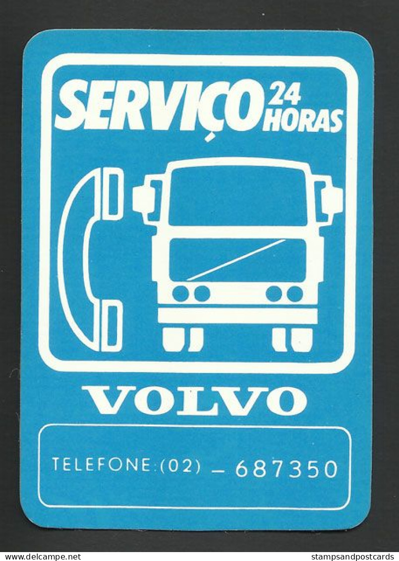 Portugal Calendrier De Poche 1989 Service Volvo Mécanicien Automobile Car Garage Mechanic Volvo Service Small Calendar - Small : 1981-90