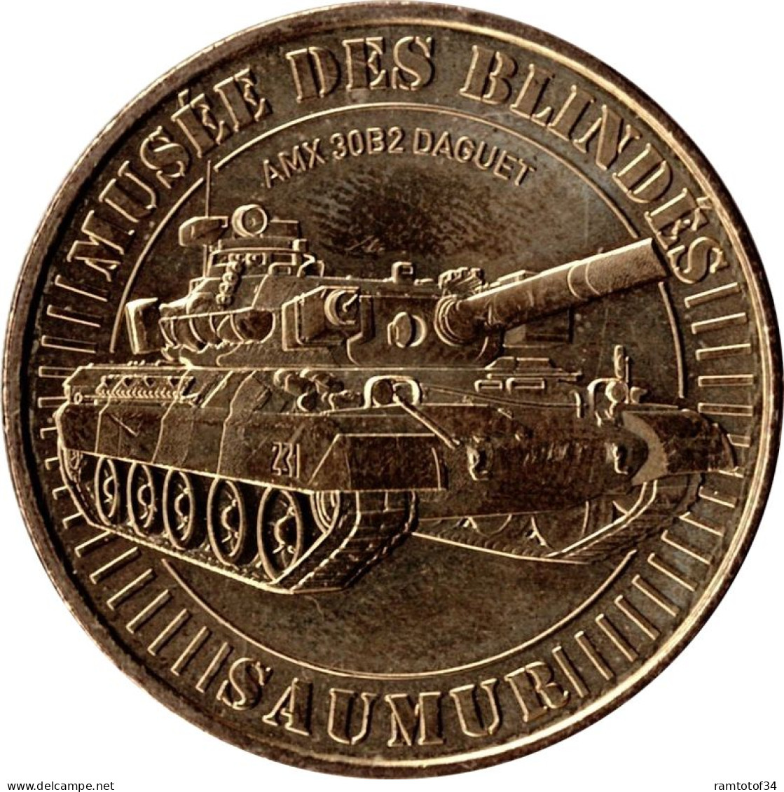 2023 MDP297 - SAUMUR - Musée Des Blindés 12 (AMX 30B2 Daguet) / MONNAIE DE PARIS - 2023