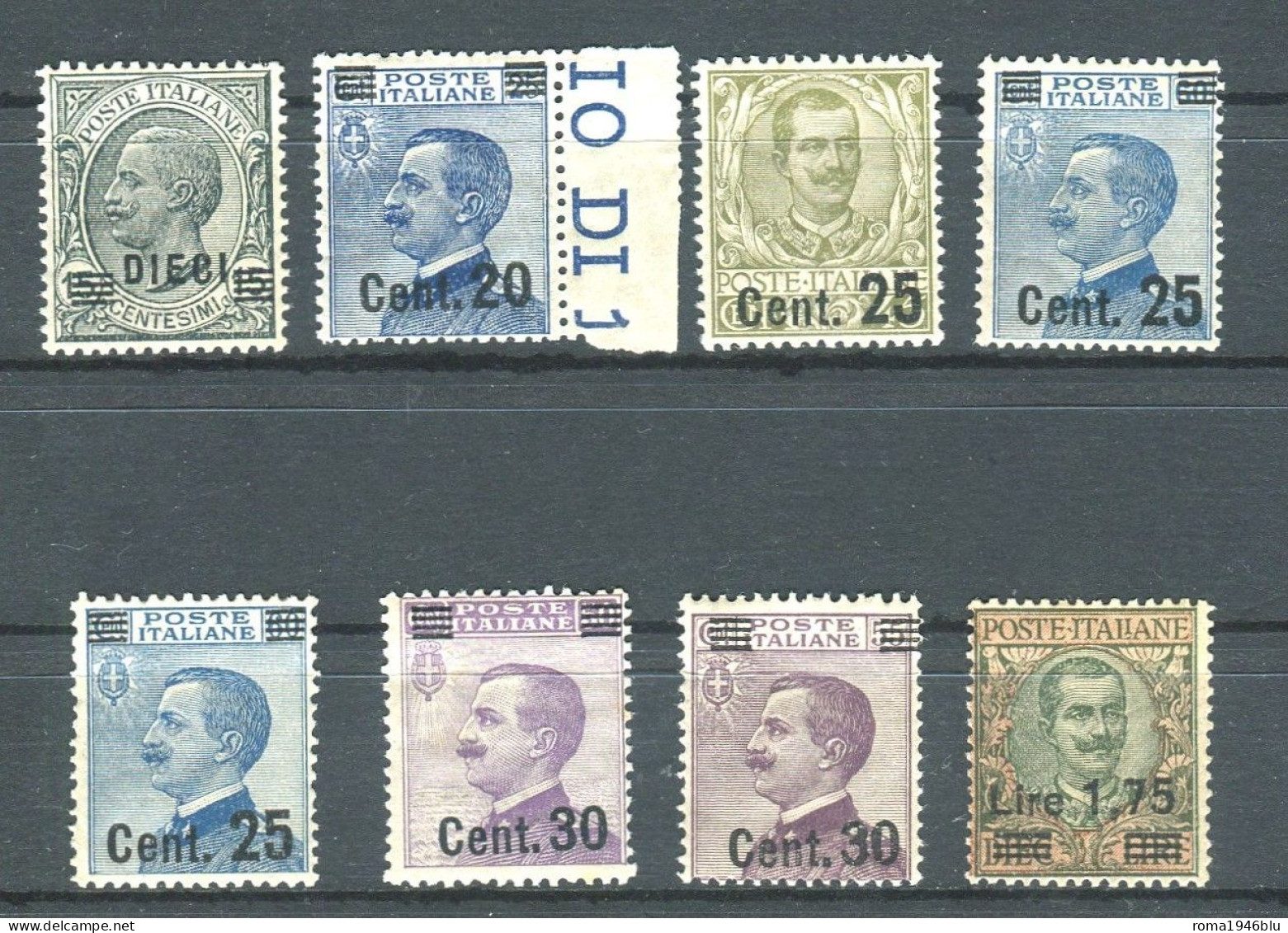 REGNO 1924/5 SOPRASTAMPATO SERIE CPL.** MNH - Nuovi