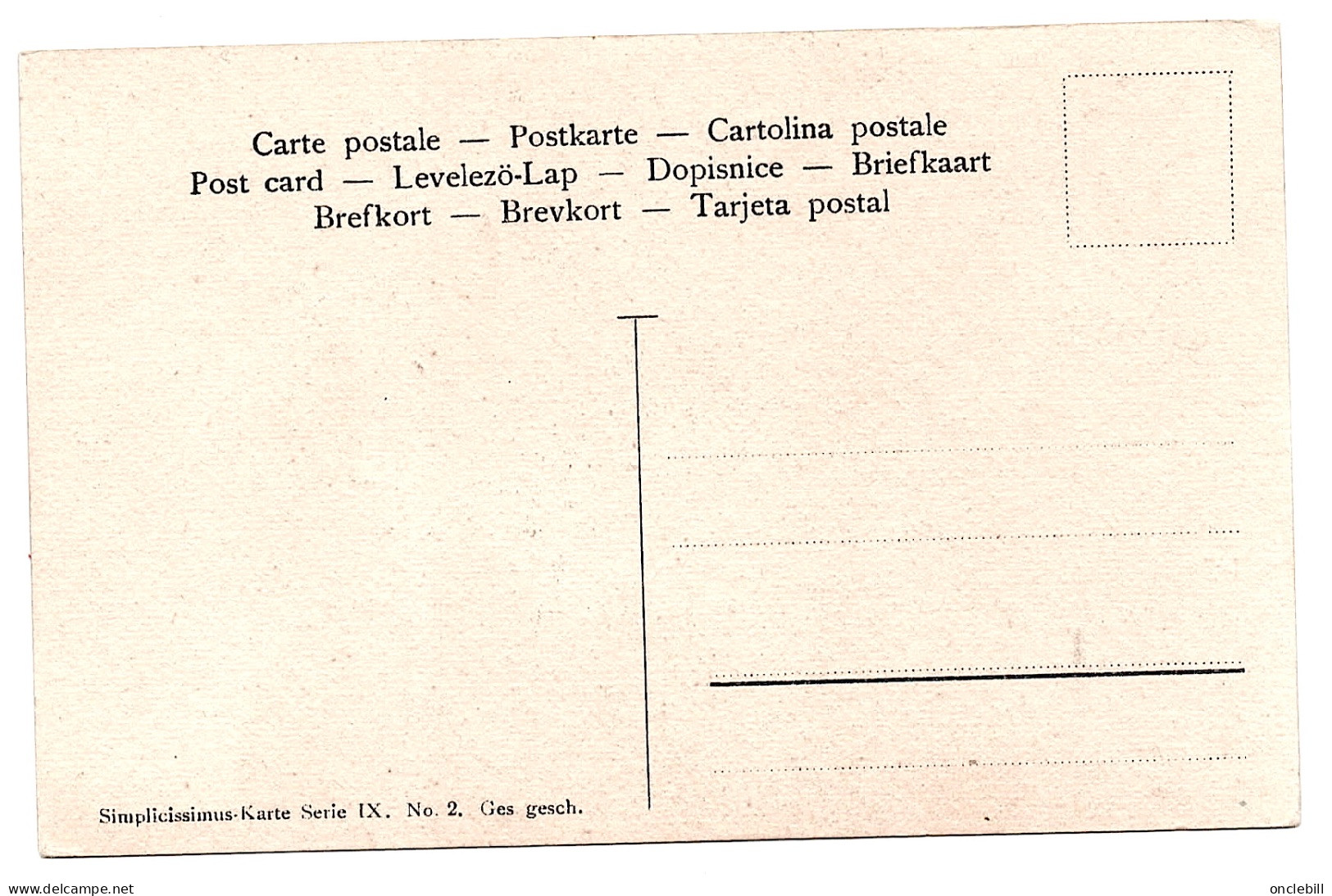 Reznicek Pierrot Et Colombine Simplissimus 1910 état Superbe - Reznicek, Ferdinand Von