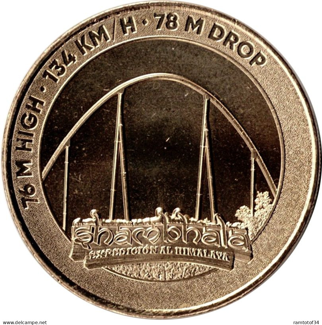 2023 MDP345 - SALOU - Port Aventura World 3 (Shambhala) / MONNAIE DE PARIS - 2023