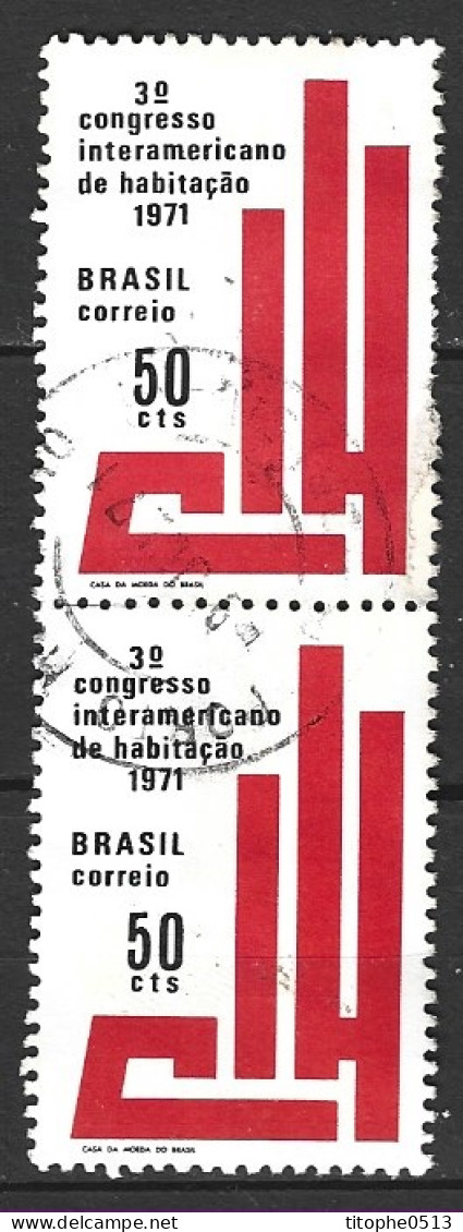 BRESIL. N°952 Oblitéré De 1971. Congrès De L'habitation. - Oblitérés
