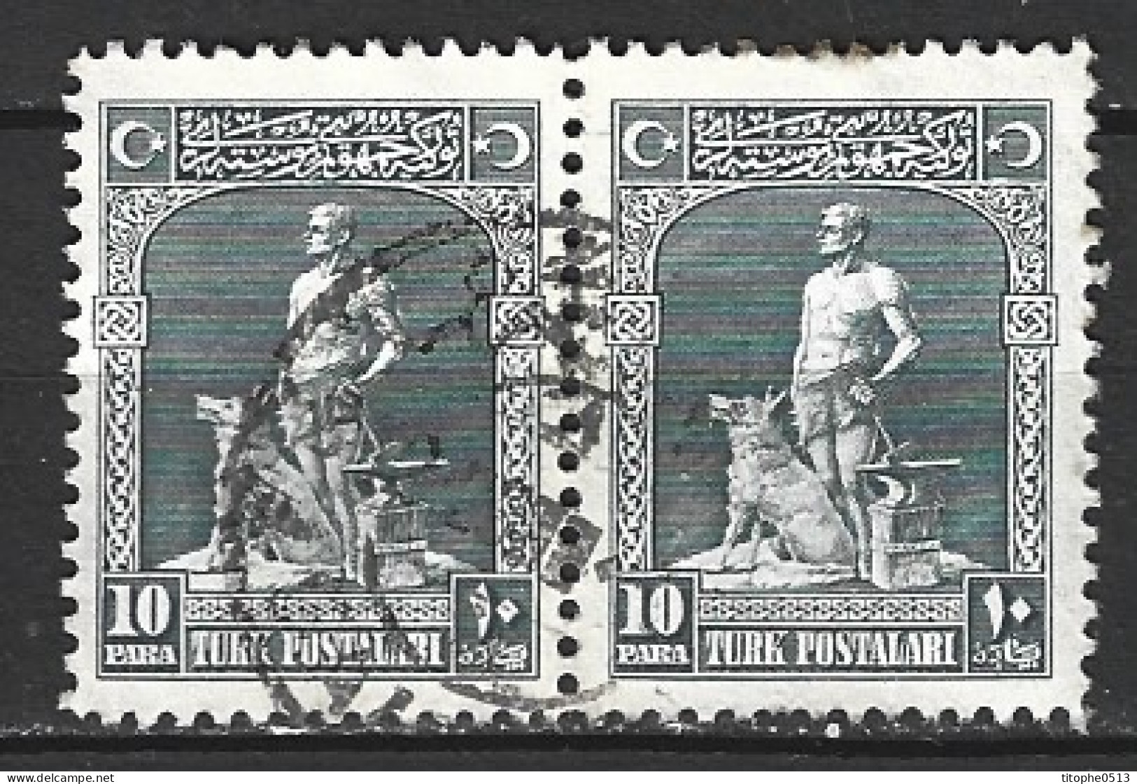 TURQUIE. N°695 Oblitéré De 1926. Bon Kurd Et Son Loup. - Used Stamps