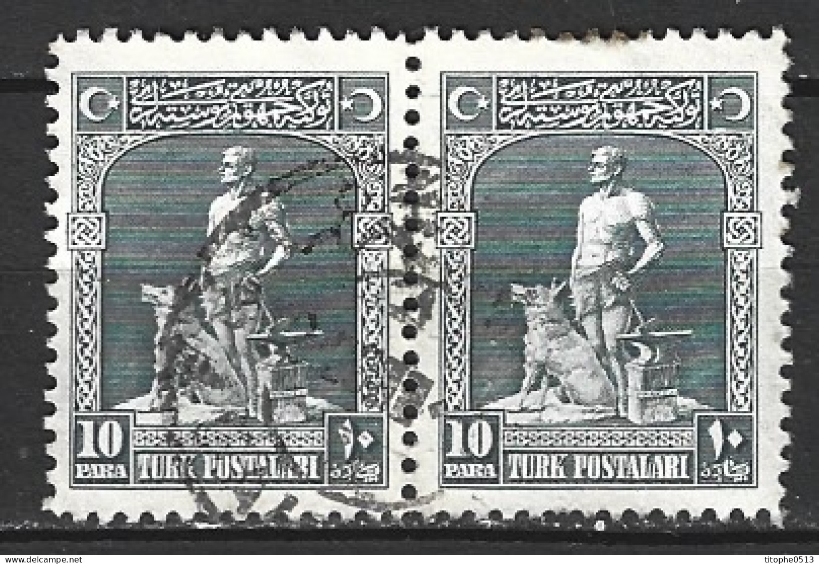 TURQUIE. N°695 Oblitéré De 1926. Bon Kurd Et Son Loup. - Gebraucht