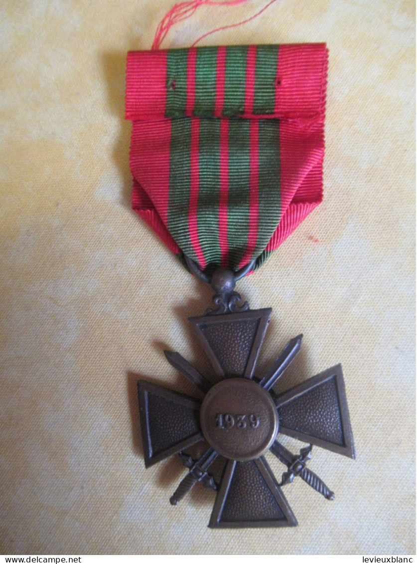 Militaria/France/Croix De Guerre Avec Citation / 1939                                    MED481 - Andere & Zonder Classificatie