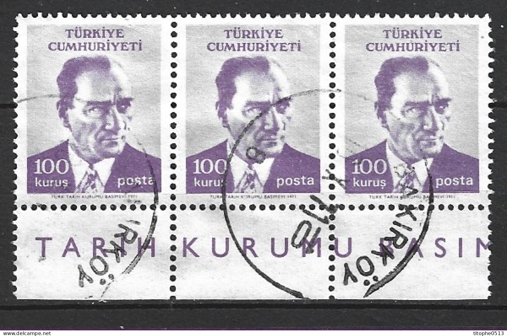 TURQUIE. N°952 Oblitéré De 1971. Atatürk. - Usados