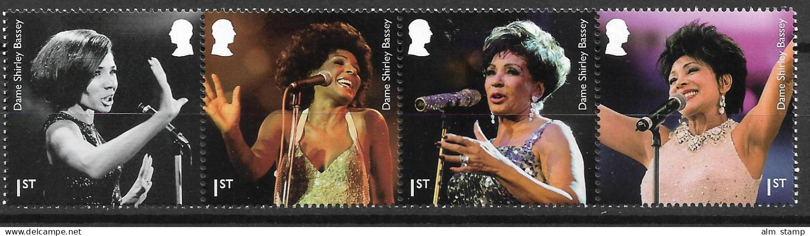 2023 Großbritannien Mi.  5291-8**MNH   Dame Shirley Bassey - Unused Stamps