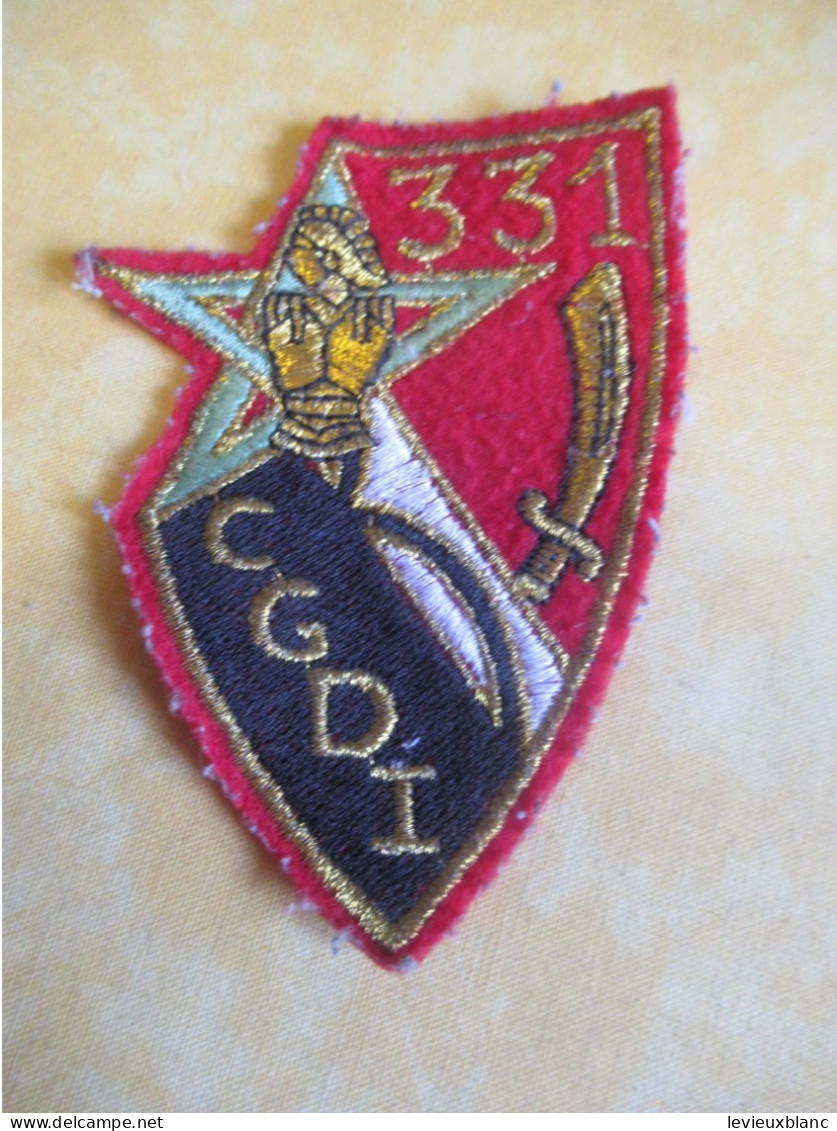 Militaria/France/Ecusson Tissu D'époque/331 CGDI/331 Compagnie De Génie De Division D'Infanterie/Vers 1992-93     ET555 - Patches