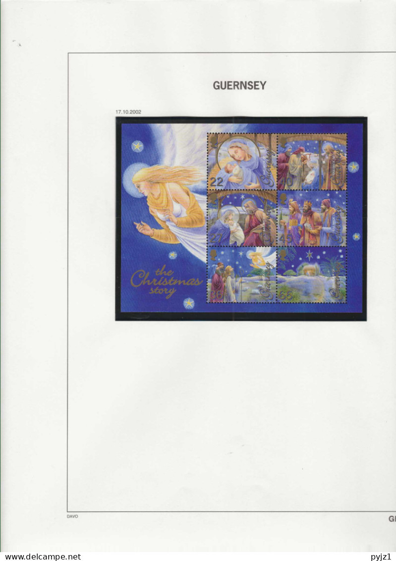 2002 MNH Guernsey Year Collection Complete According To DAVO Postfris** - Guernesey