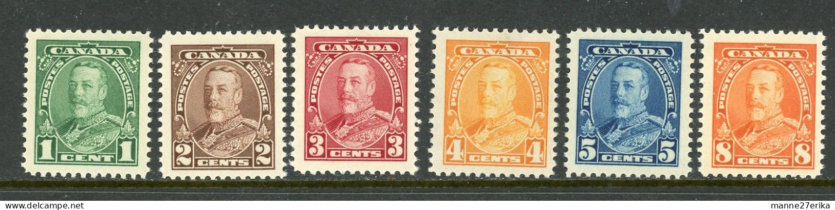 Canada 1936 "King George V Pictorial" - Numeri Di Tavola E Bordi Di Foglio