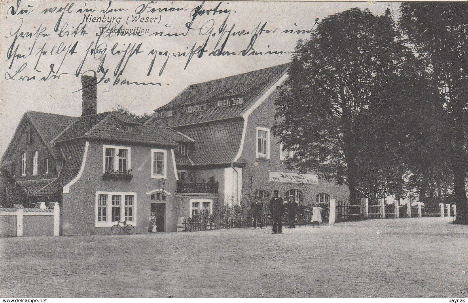 DE111  --   NIENBURG A. W.  -- HOTEL - RESTAURANT  WESERPAVILLON   --  1908 - Nienburg