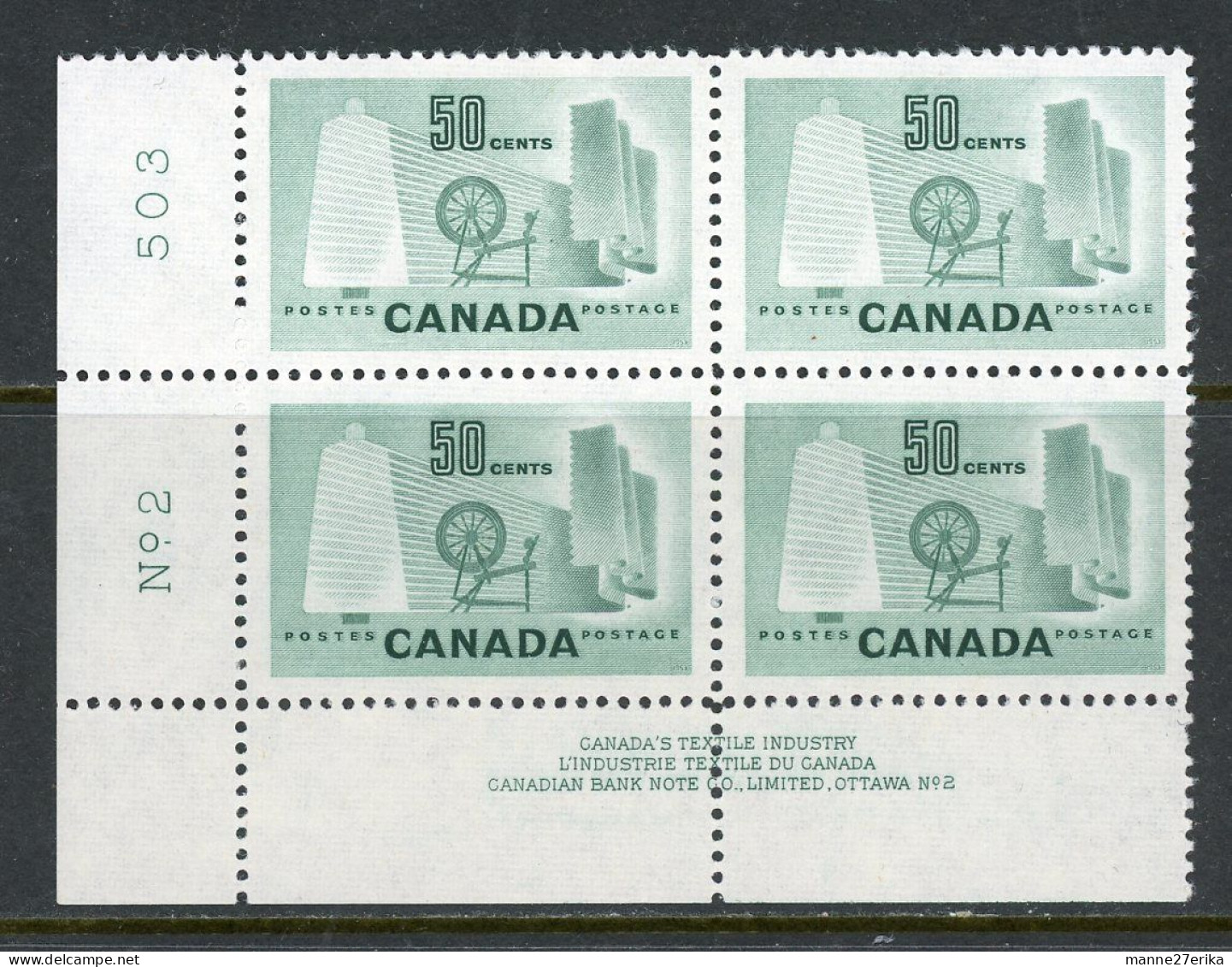 -Canada -1953-"Textile Industry"- MNH (**) - Ongebruikt