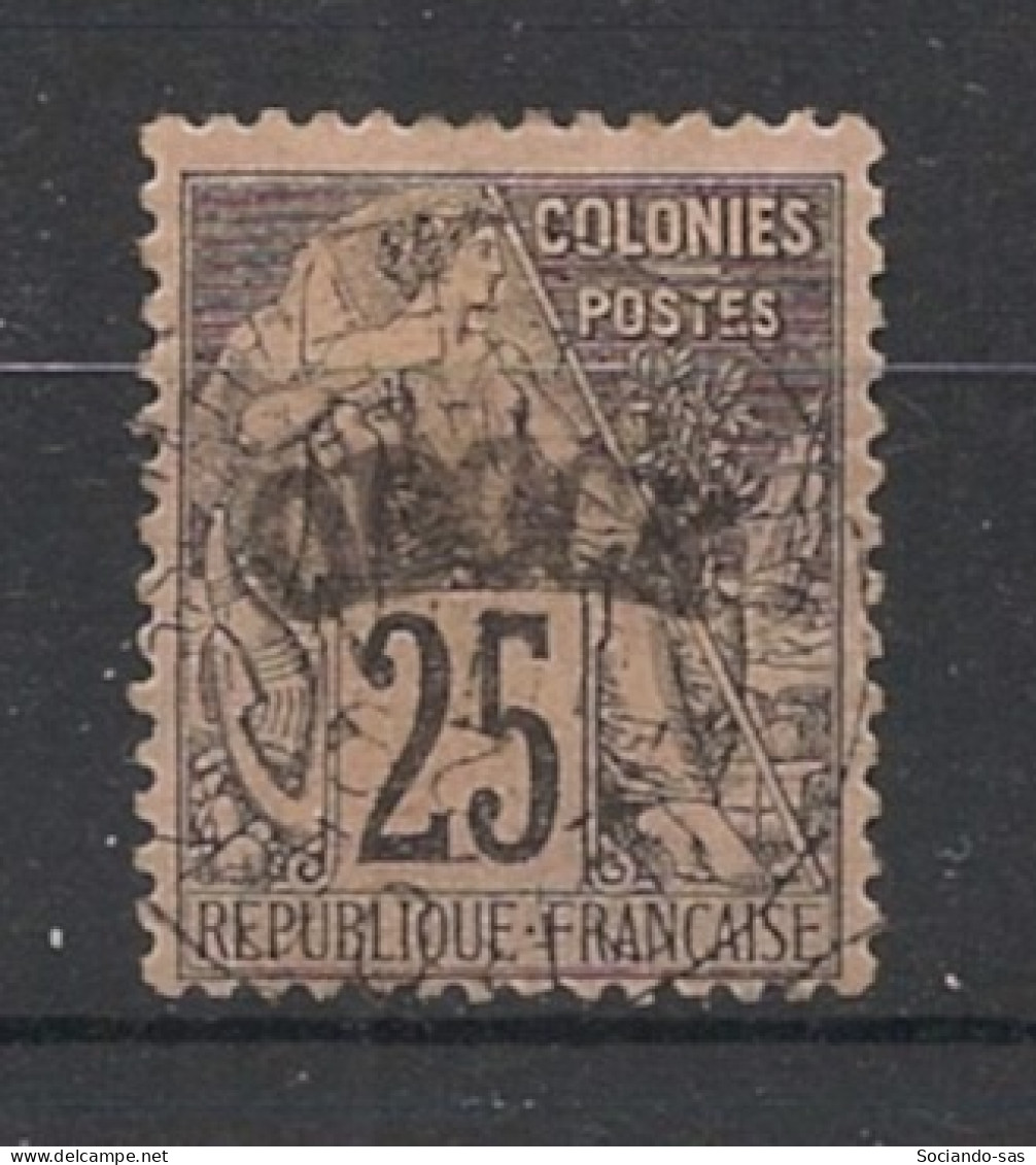 OBOCK - 1892 - N°YT. 7 - Type Alphée Dubois 25c Noir Sur Rose - Oblitéré / Used - Used Stamps
