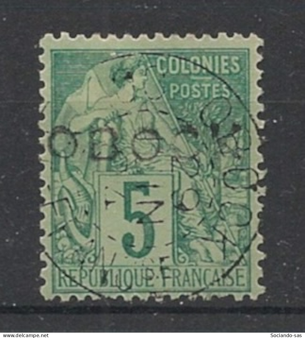 OBOCK - 1892 - N°YT. 13 - Type Alphée Dubois 5c Vert - Oblitéré / Used - Usati