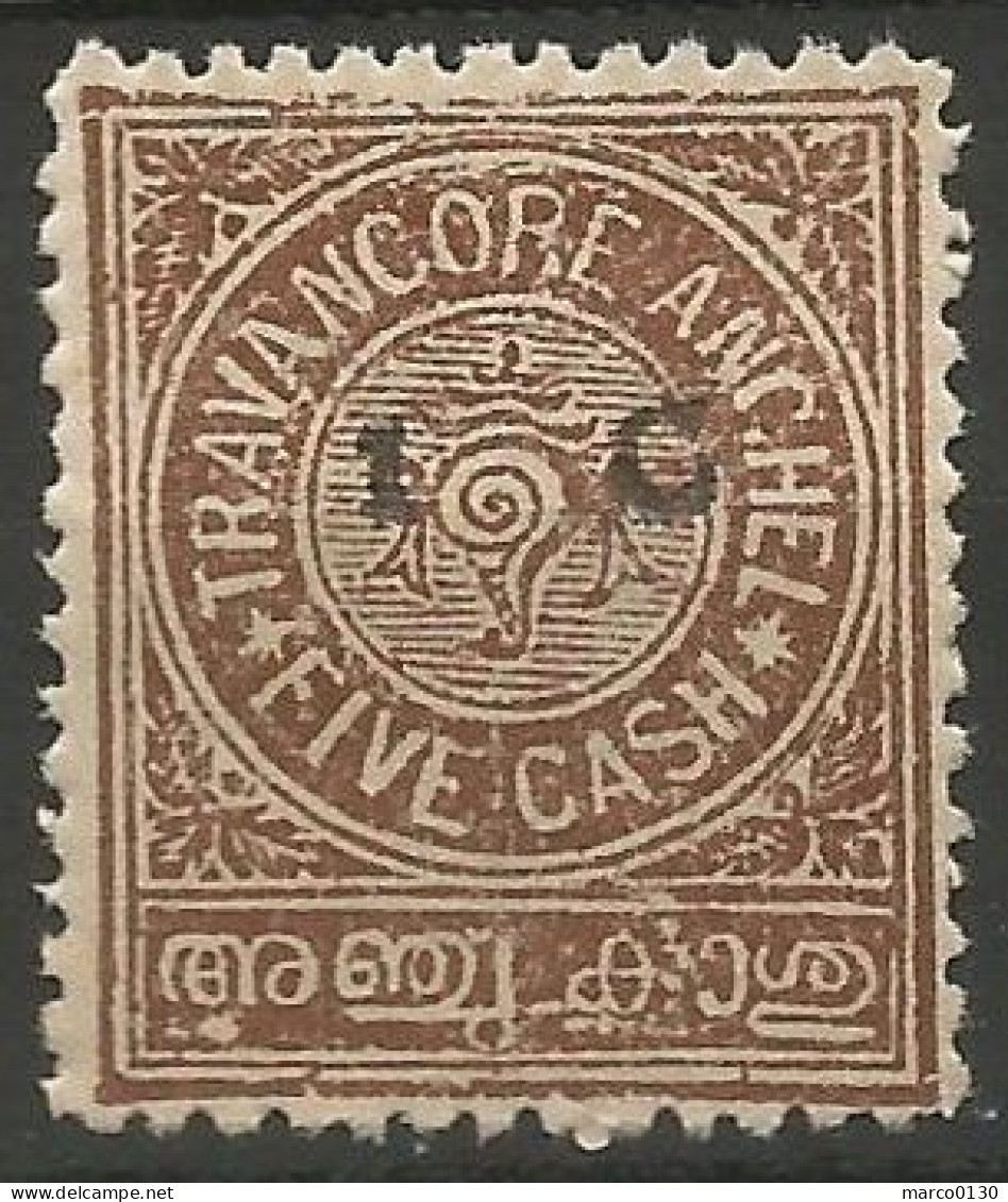 TRAVANCORE  N° 24 NEUF Sans Gomme - Travancore