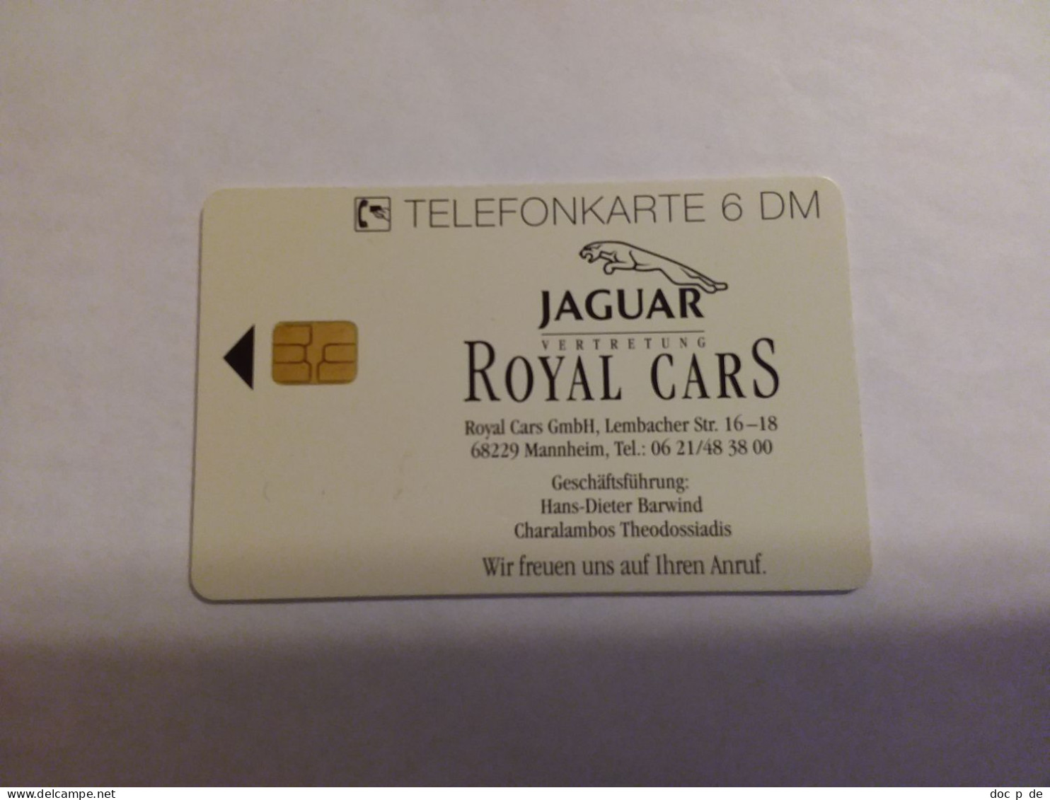 Germany - K 1599 10/93  Jaguar Cars - K-Serie : Serie Clienti