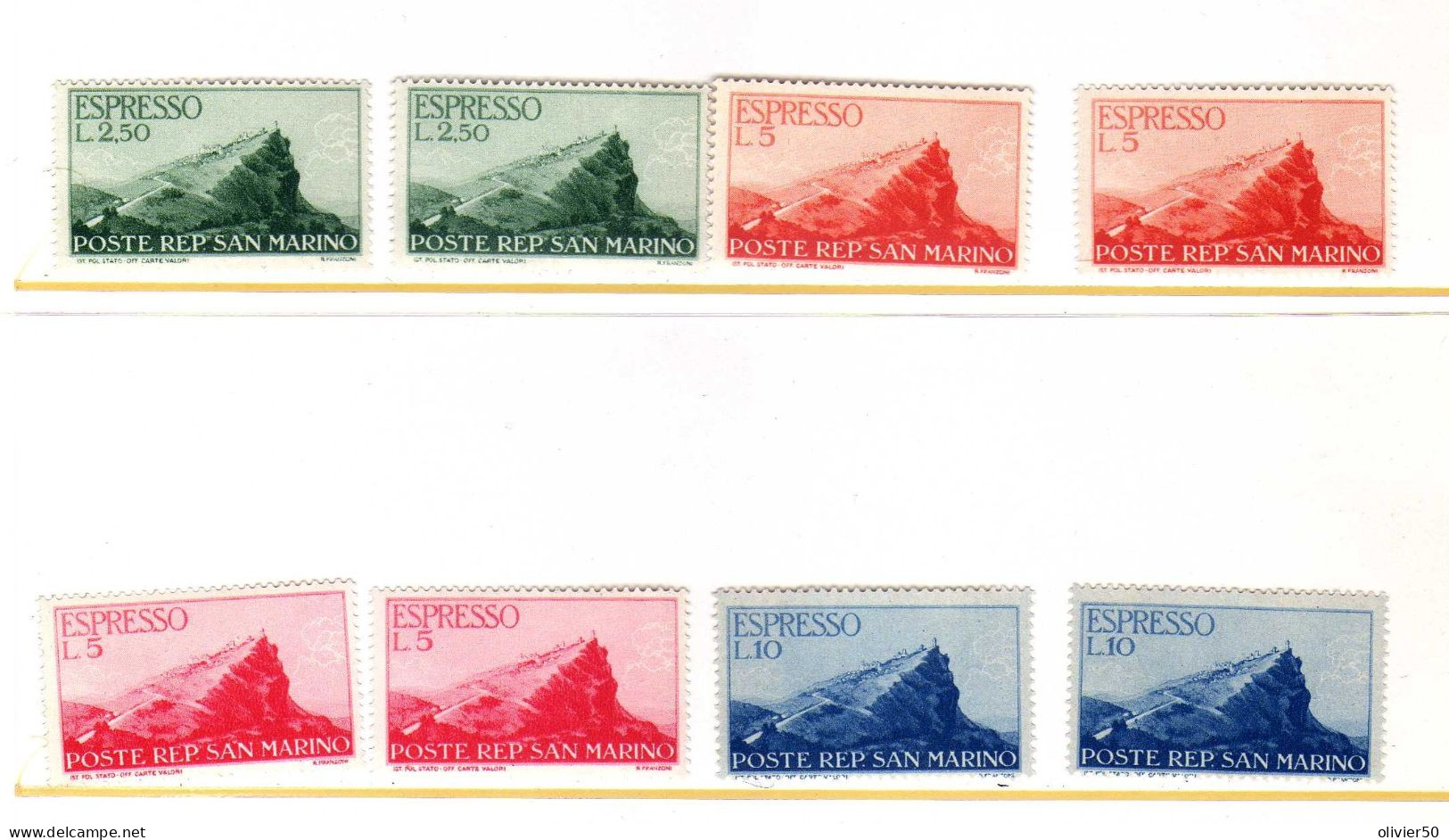 Saint-Marin - (1945-46)   -  Express - Vue De Saint-Marin   Neufs** - MNH - Express Letter Stamps