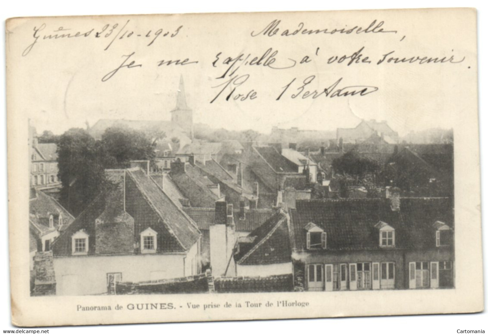 Panorama De Guines - Vue Prise De La Tour De L'Horloge - Guines