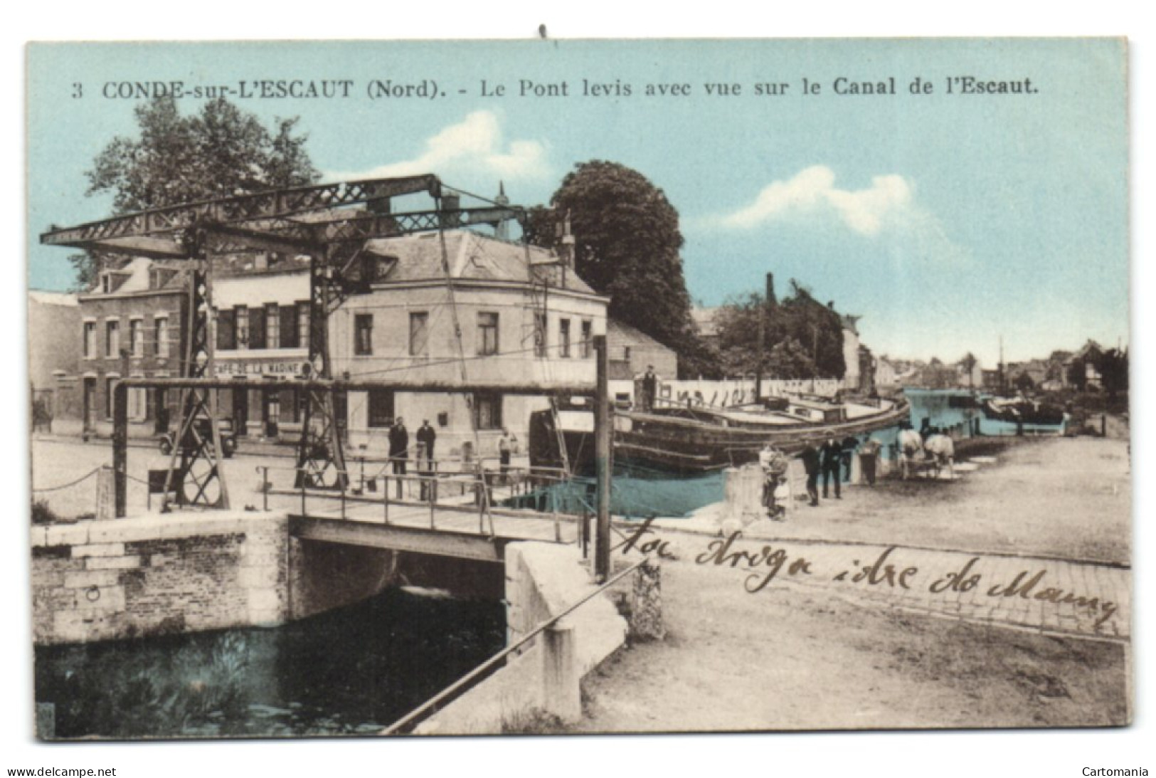 Conde-sur-l'Escaut - Le Pont Levis Avec Vue Sur Le Canal De L'Escaut - Conde Sur Escaut