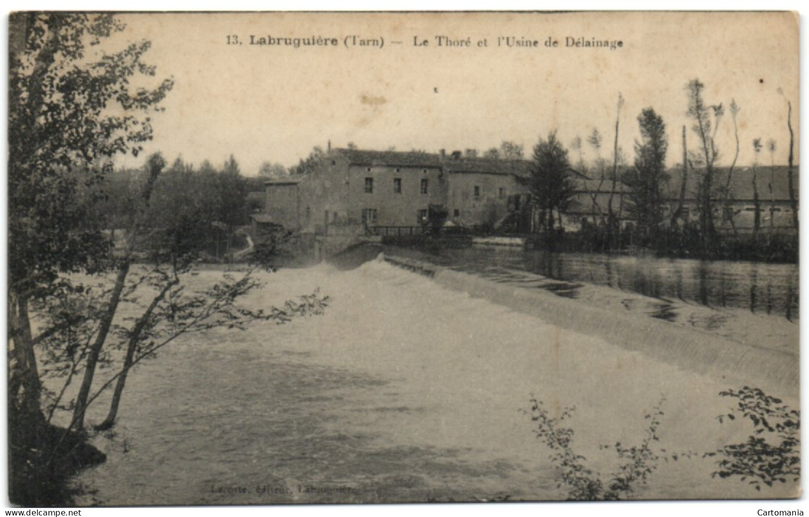 Labruguière (Tarn) - Le Thoré Et L'usine De Délainage - Labruguière