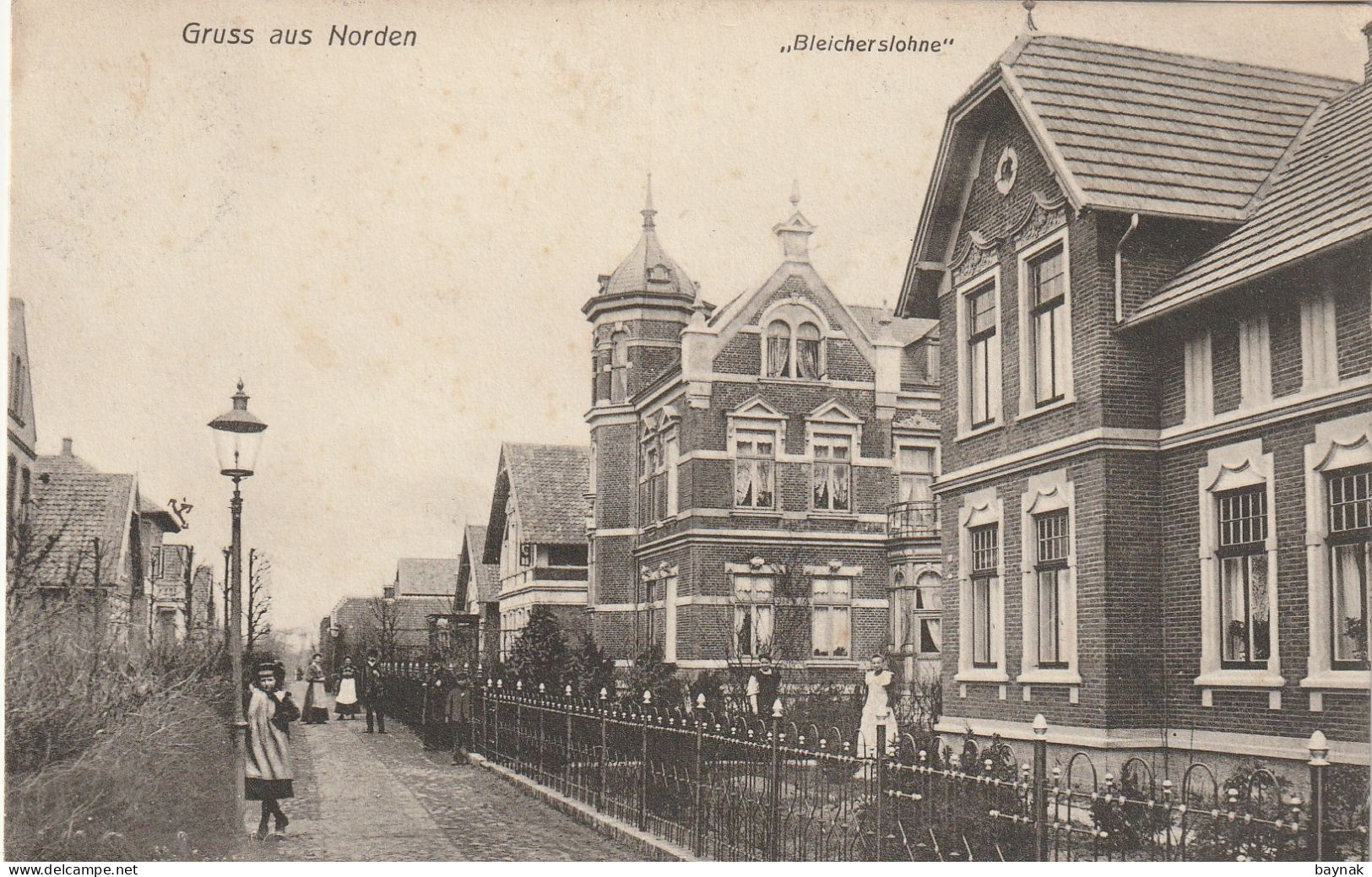 DE116  --  GRUSS AUS NORDEN  --   ,, BLEICHERSLOHNE ,, --  1913 - Norden