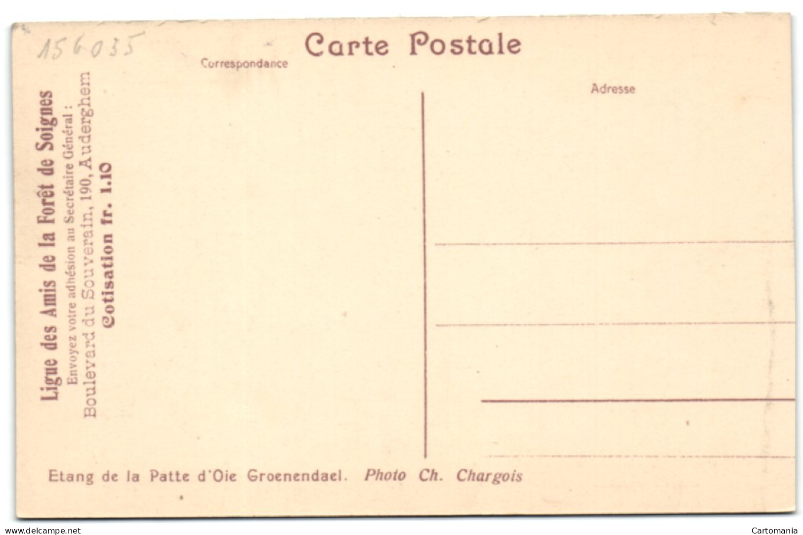 Ligue Des Amis De La Forêt De Soignes - Etang De La Patte D'Oie Groenendael - Hoeilaart