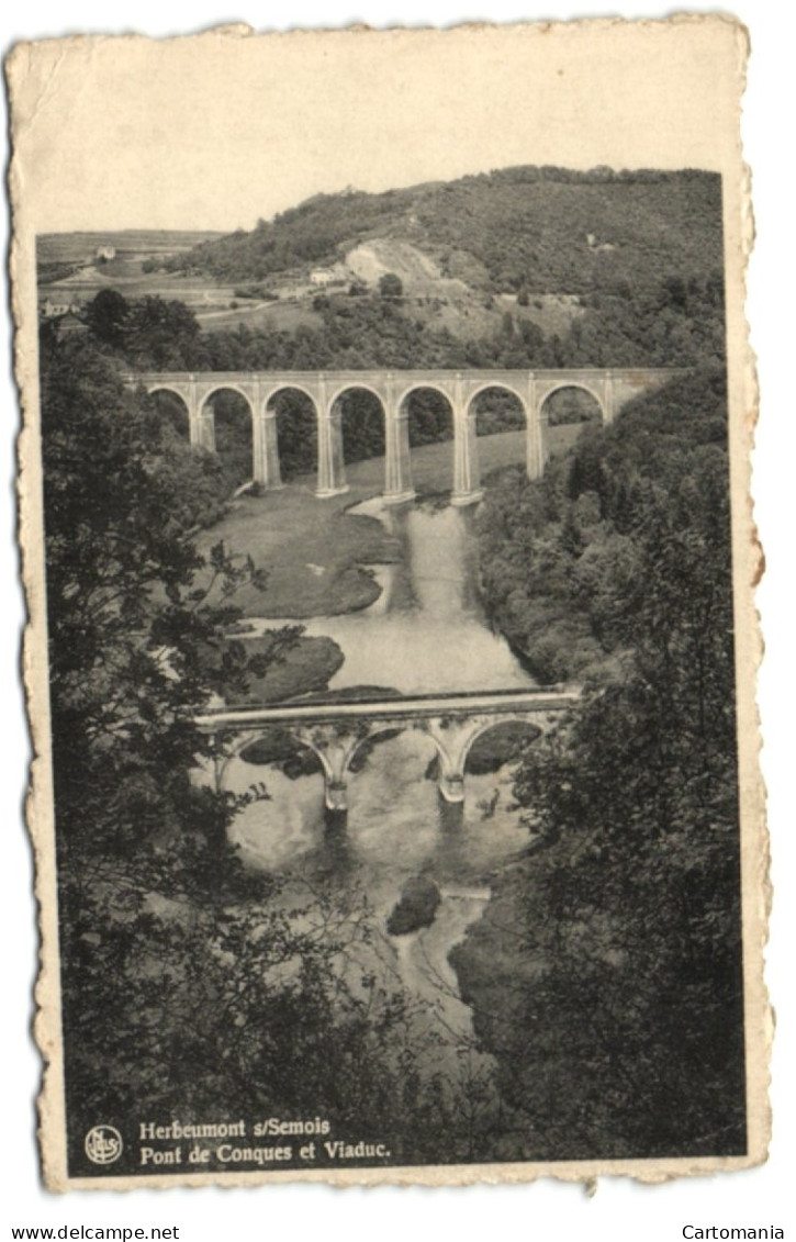 Herbeumont S/Semois - Pont De Conques Et Viaduc - Herbeumont