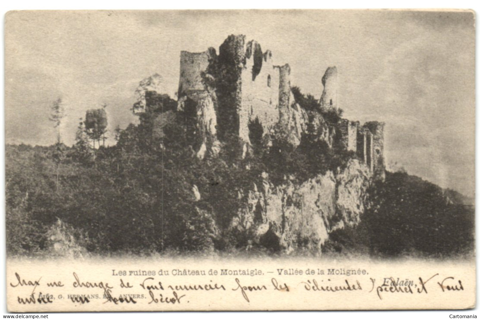 Les Ruines Du Châetau De  Montaigle - La Vallée De La Molignée (G. Hermans - Anvers N° 6162) - Onhaye