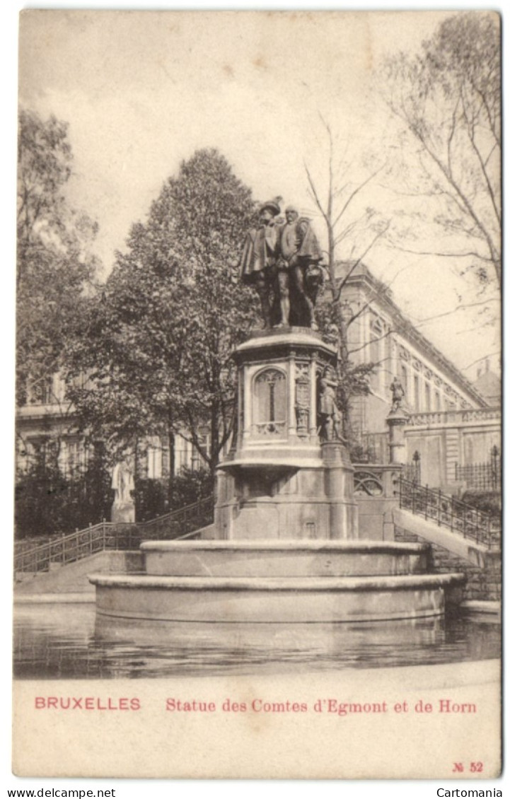 Bruxelles - Statue Des Comtes D'Egmont Et De Horn - Brussel (Stad)