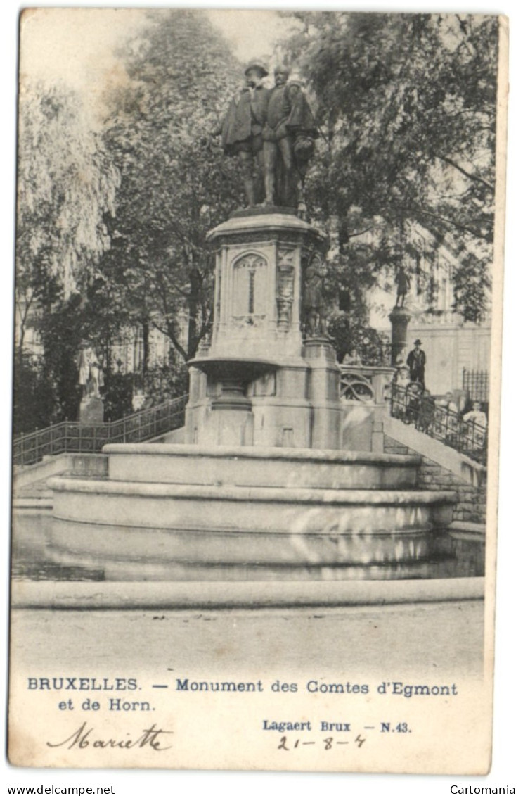 Bruxelles - Monument Des Comtes D'Egmont Et De Horn - Brussel (Stad)