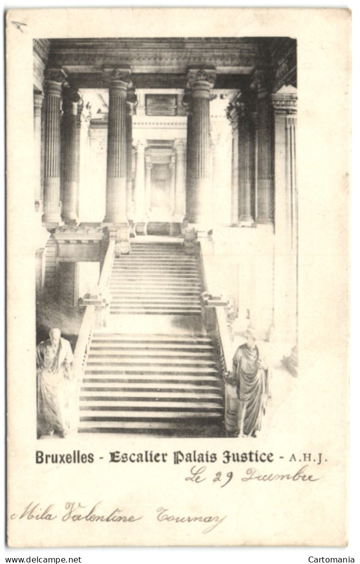 Bruxelles - Escalier Du Palais De Justice - Bruxelles-ville