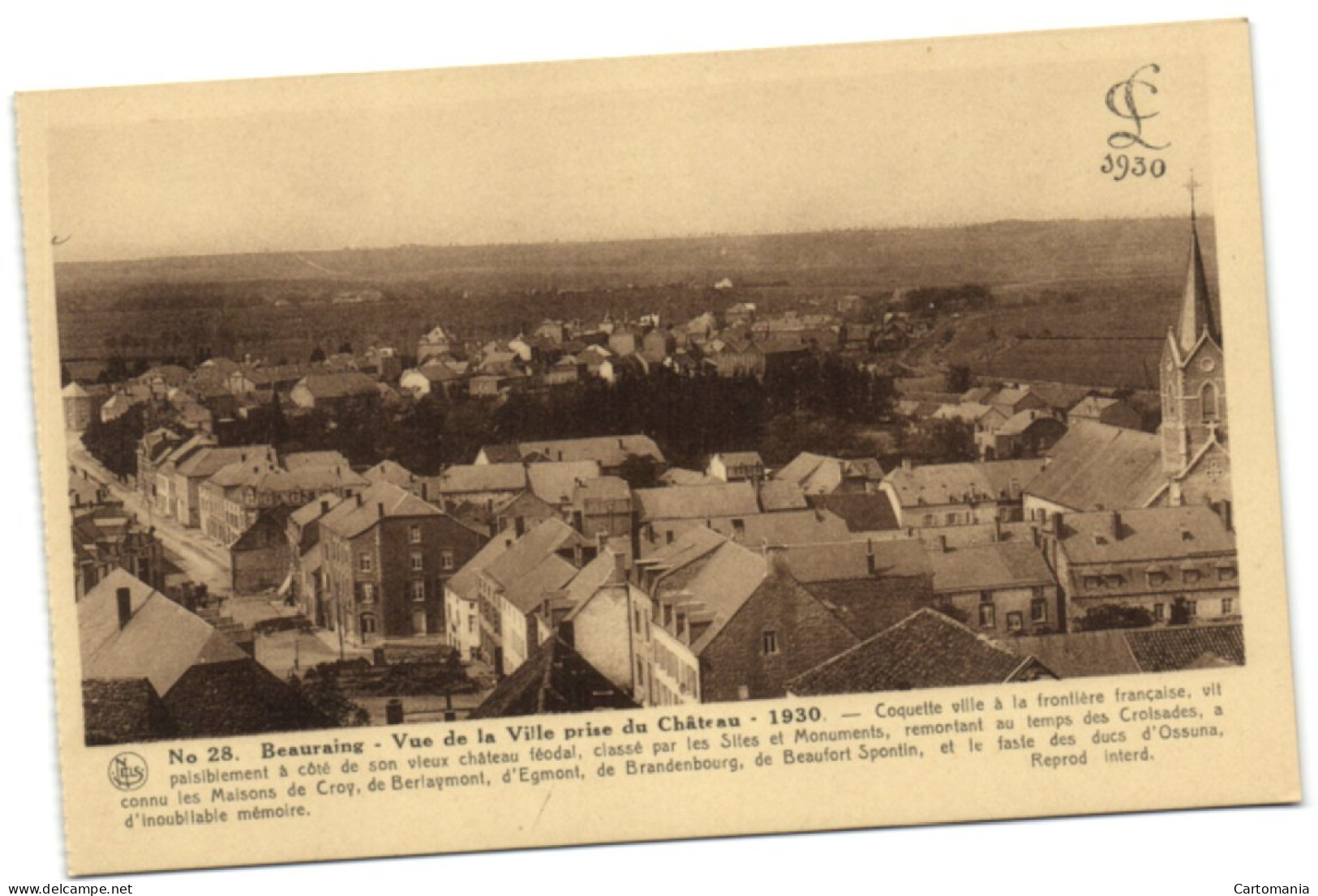 Beauraing - Vue De La Ville Prise Du Châetau - 1930 - Beauraing