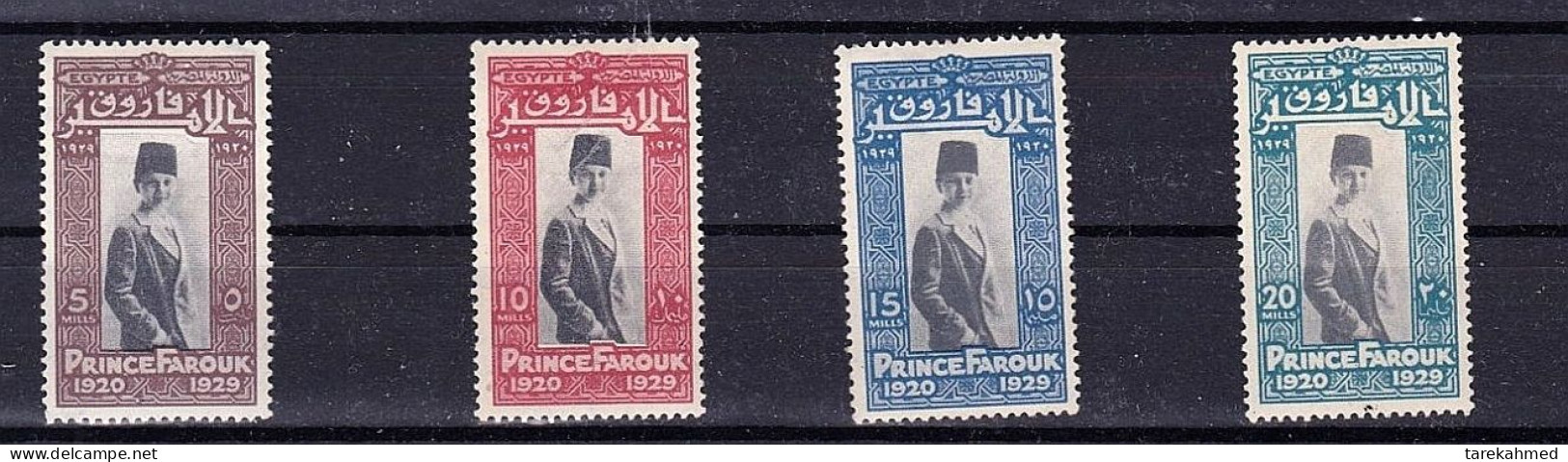 Egypt 1929, Michel 144 - 147, Birth Day Of Prince Farouk, MLH - Unused Stamps