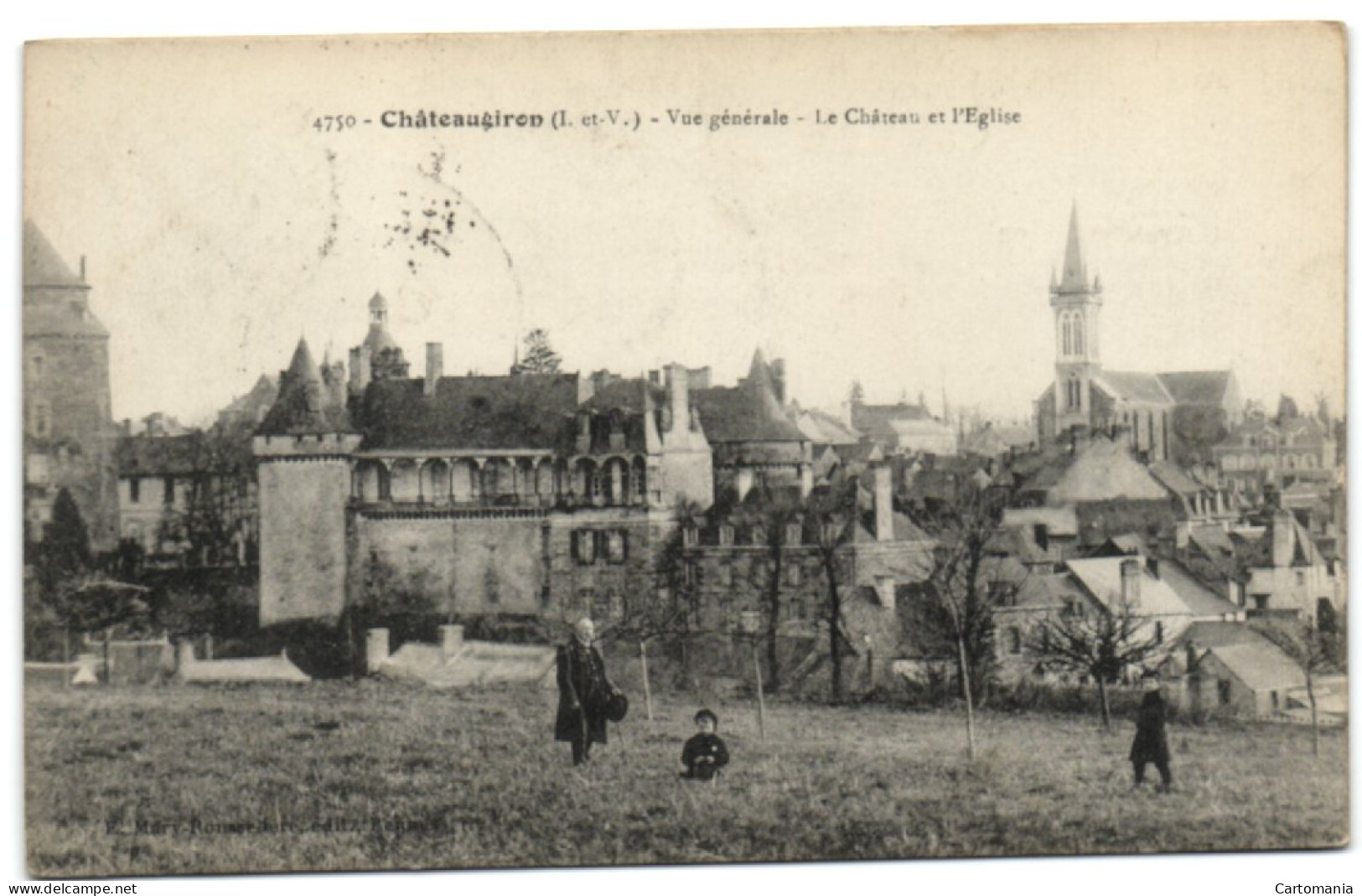 Châteaugiron - Vue Générale - Le Château Et L'eglise - Châteaugiron