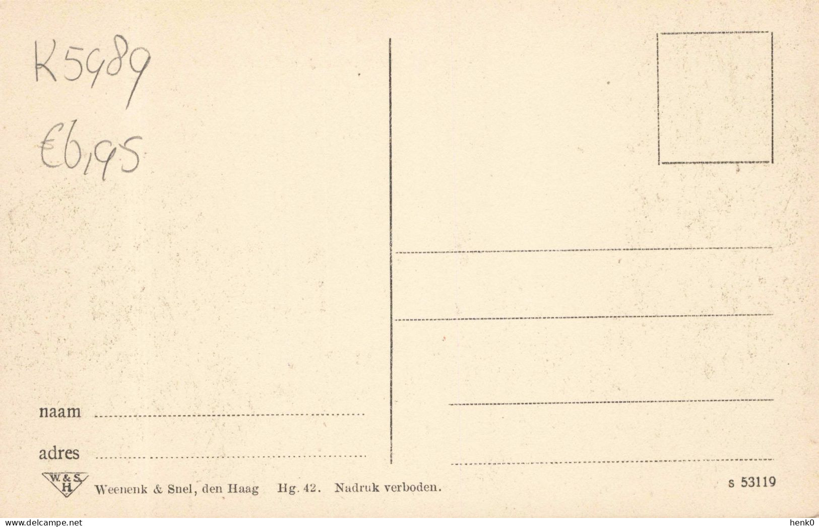 Den Haag Willem De Zwijgerlaan K5989 - Den Haag ('s-Gravenhage)