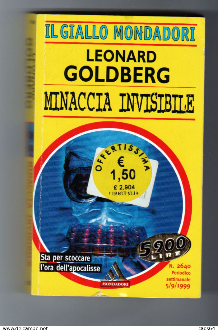 Minaccia Invisibile Leonard Goldberg Mondadori 1999 - Policíacos Y Suspenso