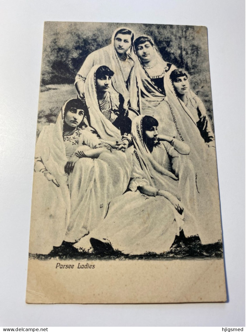 India Asia Parsis Parsee Ladies Lady Folklore Traditional Costume Zoroastrianism 17176 Post Card POSTCARD - Azië