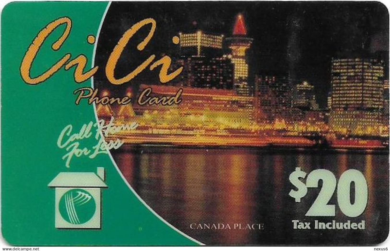 Canada - Profekta - CiCi - Canada Place, Remote Mem. 20$, Used - Kanada