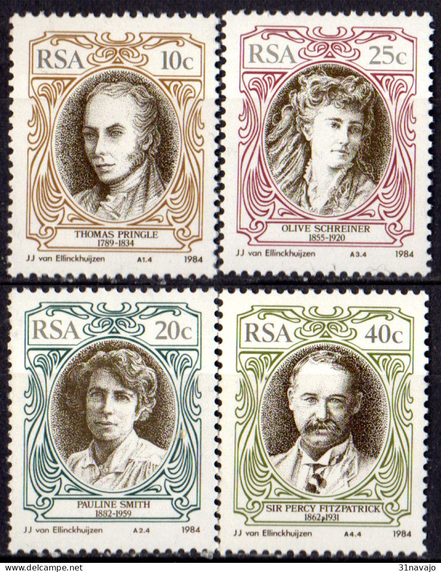 AFRIQUE DU SUD - Ecrivains Britanniques - Unused Stamps