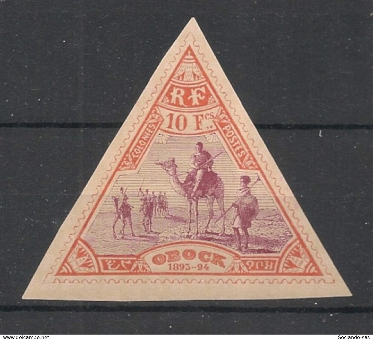 OBOCK - 1894 - N°YT.62 - Méharistes 10f Orange - Neuf * / MH VF - Neufs