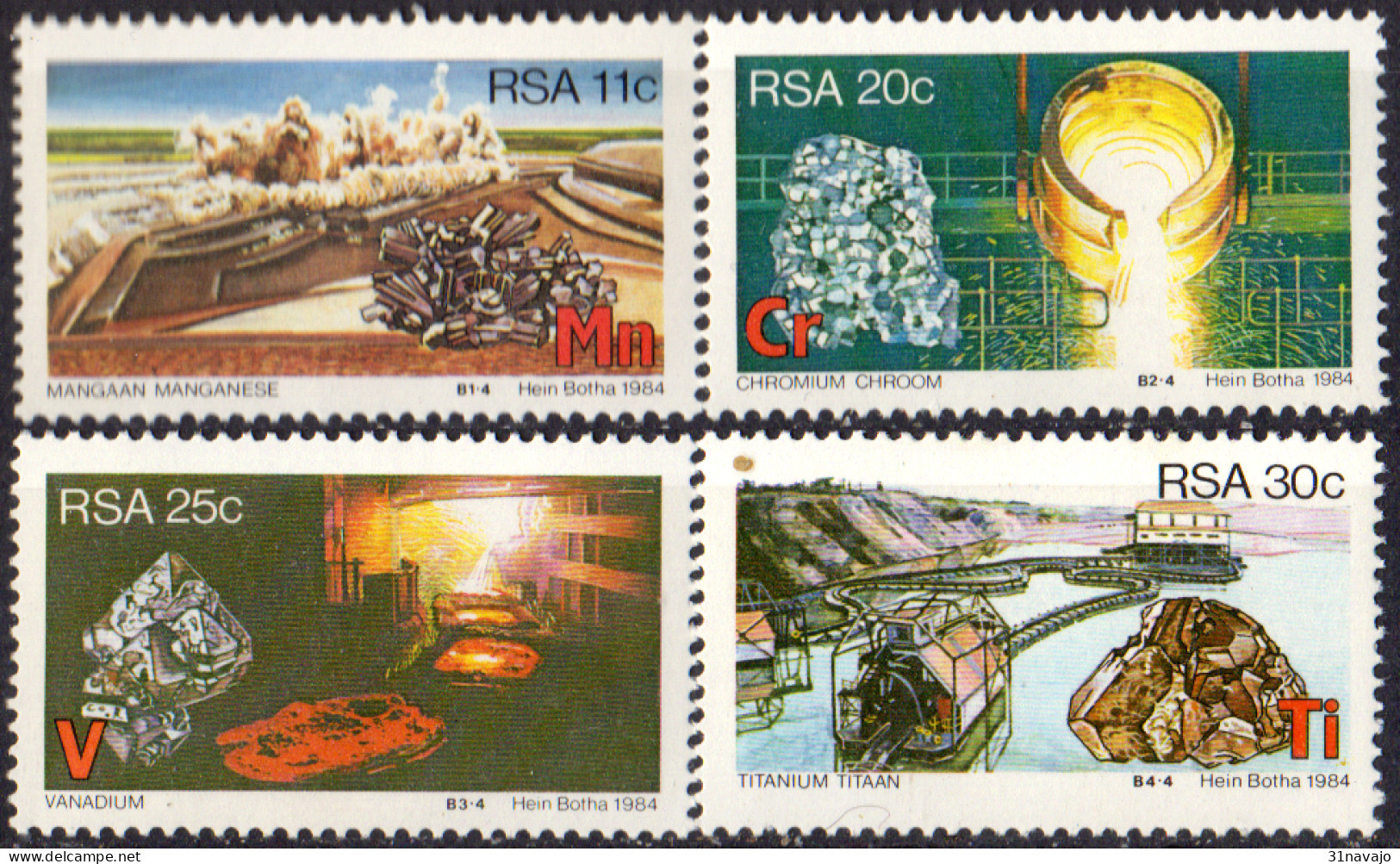AFRIQUE DU SUD - Minerais Stratégiques - Unused Stamps