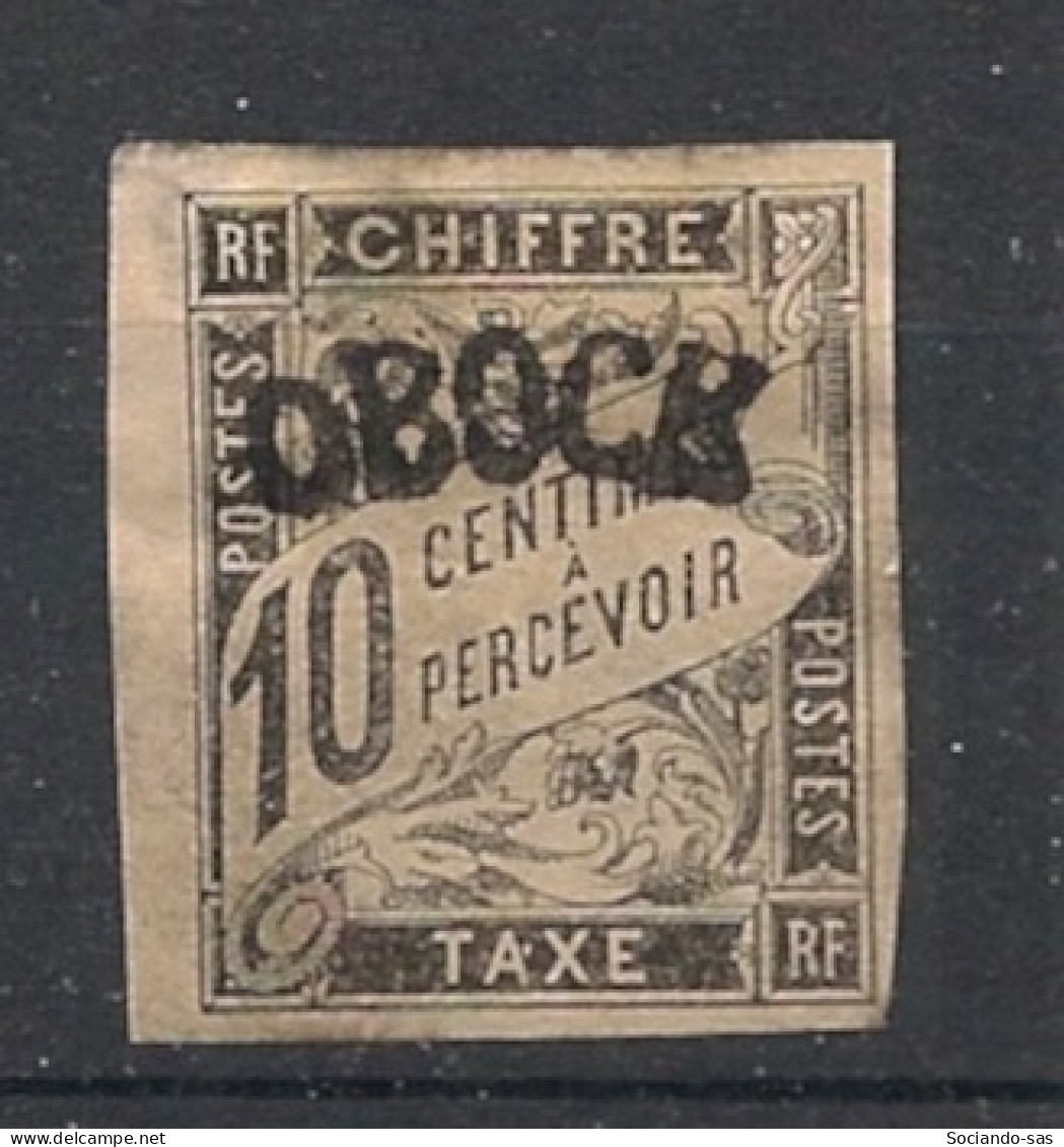 OBOCK - 1892 - Taxe TT N°YT. 2 - Type Duval 10c Noir - Signé CALVES - Neuf * / MH - Ungebraucht