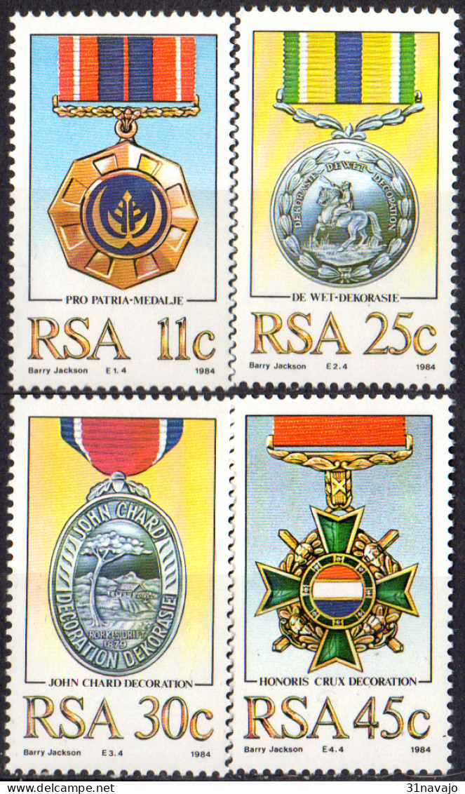 AFRIQUE DU SUD - Médailles 1984 - Unused Stamps